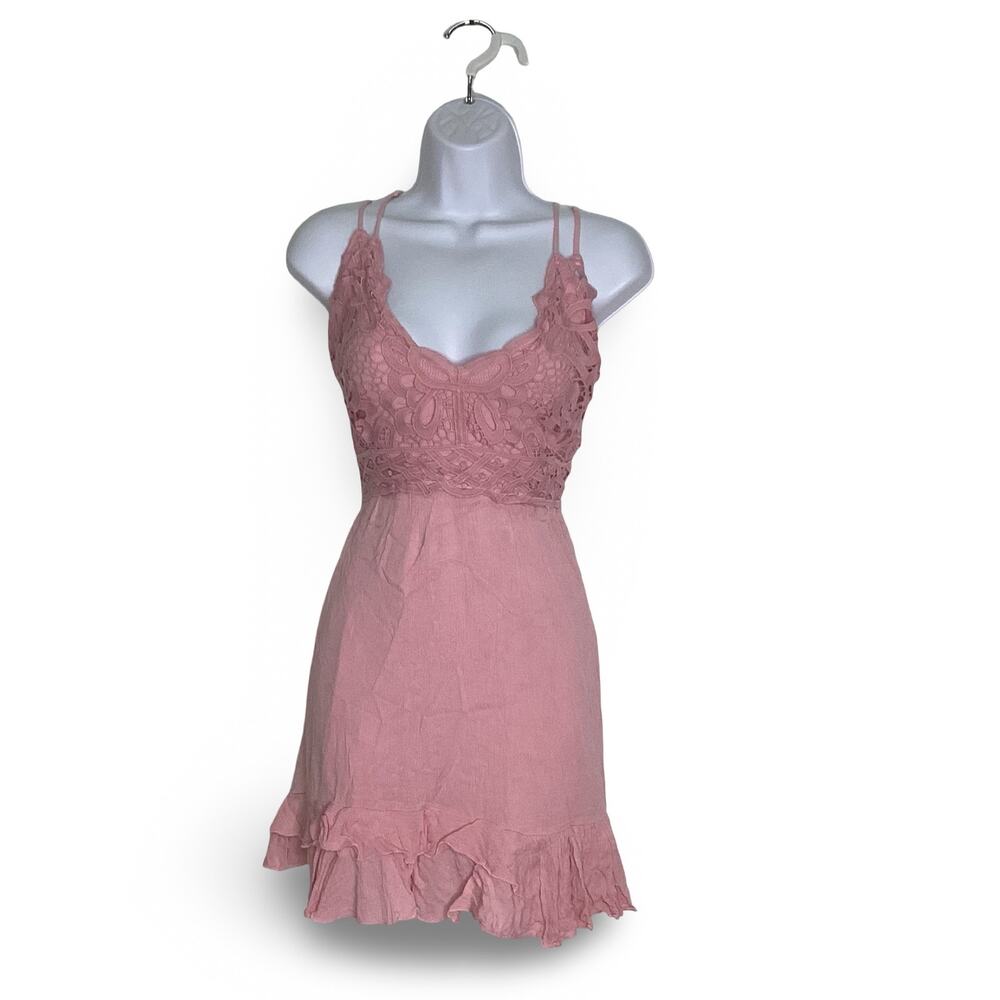 Chelsea & Violet Crochet Mini Dress